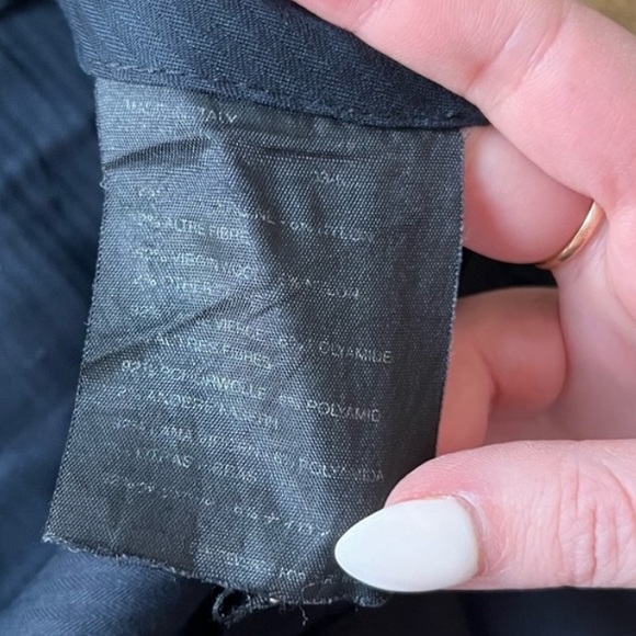 PRADA 2017 teal blue polyester blend one back pocket trousers pants 
S 52 - Picture 7 of 16